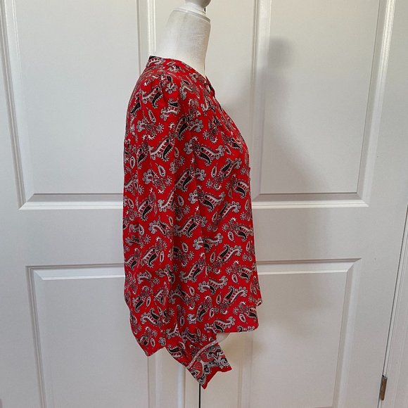 Abbie Paisley-print Silk-crepe Blouse from VERONICA BEARD - Picture 7 of 11